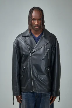 Acne Studios Biker Leather Jacket - LABELS