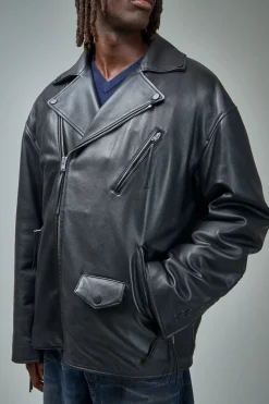 Acne Studios Biker Leather Jacket - LABELS
