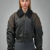 Acne Studios Bomber Jacket Furry Collar - LABELS