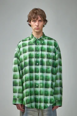 Acne Studios Check Button-Up Shirt - LABELS