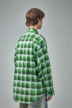 Acne Studios Check Button-Up Shirt - LABELS