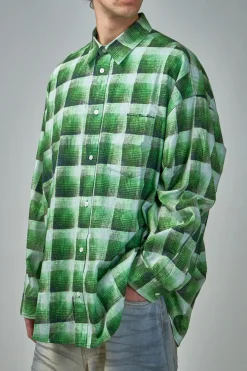 Acne Studios Check Button-Up Shirt - LABELS