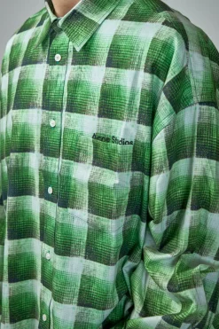 Acne Studios Check Button-Up Shirt - LABELS