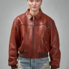 Acne Studios Leather Bomber Jacket - LABELS
