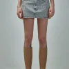 Acne Studios Monogram Denim Mini Skirt - LABELS