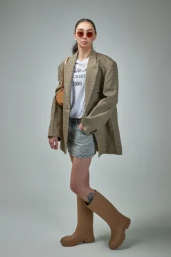 Acne Studios Monogram Denim Mini Skirt - LABELS