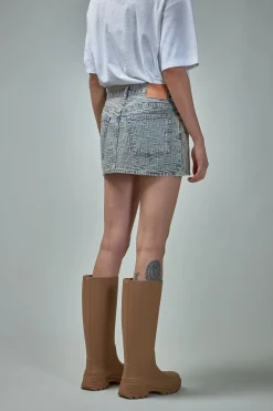 Acne Studios Monogram Denim Mini Skirt - LABELS