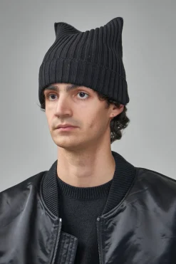 Acne Studios Ribbed Square Beanie - LABELS
