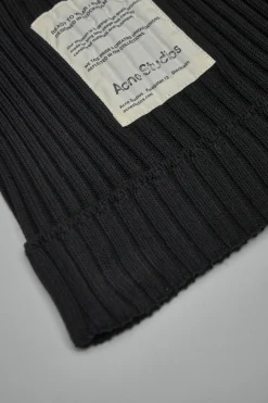 Acne Studios Ribbed Square Beanie - LABELS