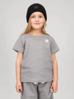 Acne Studios The Face Series Mini T-Shirt Nash face light grey - LABELS