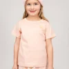 Acne Studios The Face Series Mini T-Shirt Nash Face powder pink - LABELS