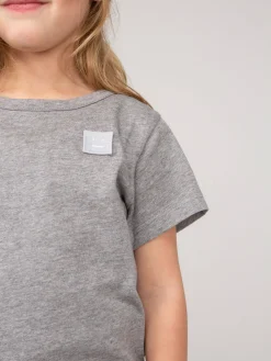 Acne Studios The Face Series Mini T-Shirt Nash face light grey - LABELS