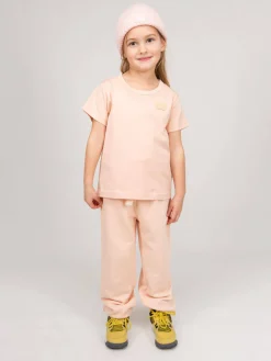 Acne Studios The Face Series Mini T-Shirt Nash Face powder pink - LABELS