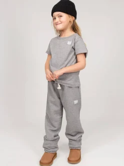 Acne Studios The Face Series Mini Sweatpants Nash Face light grey - LABELS
