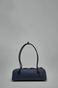 Alaïa Le Teckel Medium Bag in Denim and Leather - LABELS