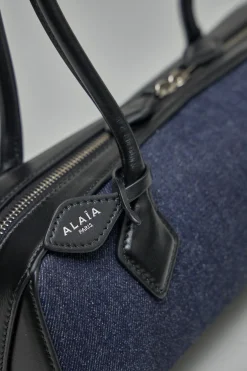 Alaïa Le Teckel Medium Bag in Denim and Leather - LABELS