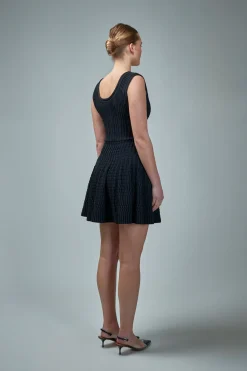 Alaïa Short Dress Optical Frills - LABELS
