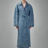 Alaïa Spiral Denim Trench - LABELS
