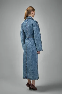 Alaïa Spiral Denim Trench - LABELS