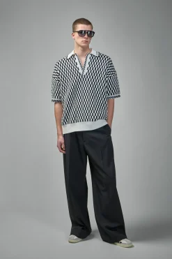 Amiri Checkered Oversized Polo - LABELS