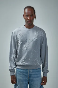 Amiri MA Shotgun Embroidered Crew - LABELS