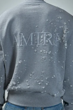 Amiri MA Shotgun Embroidered Crew - LABELS