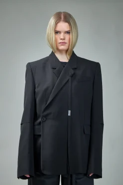Ann Demeulemeester Ignatius Wrap Tailored Jacket - LABELS