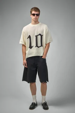 Askyurself Cropped Knit Mesh OE Jersey - LABELS