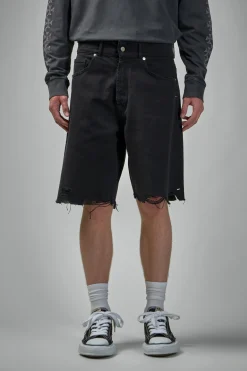 Askyurself Frayed Baggy Denim Shorts - LABELS