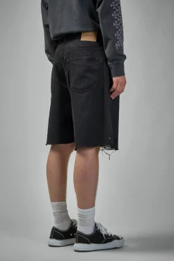 Askyurself Frayed Baggy Denim Shorts - LABELS