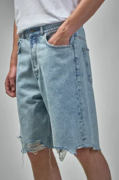 Askyurself Frayed Baggy Denim Shorts - LABELS