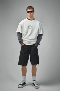 Askyurself Raw Cross Logo Vintage LS - LABELS