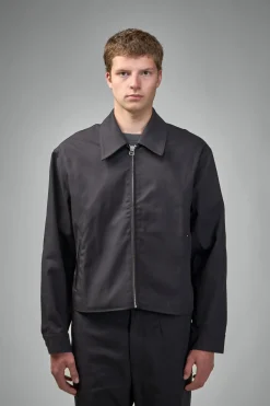 Askyurself Twill Boxy Blouson black - LABELS
