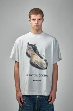 Balenciaga Basketball Sneaker T-Shirt Oversized - LABELS