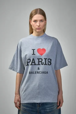Balenciaga I Love Paris & Balenciaga T-Shirt Oversized - LABELS