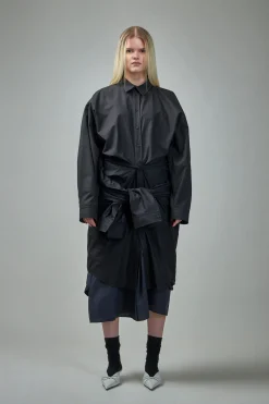 Balenciaga Maxi Patched Shirt Dress - LABELS