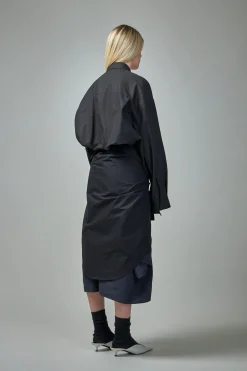 Balenciaga Maxi Patched Shirt Dress - LABELS