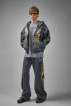 Balenciaga Tacky Gold Baggy Sweatpants - LABELS