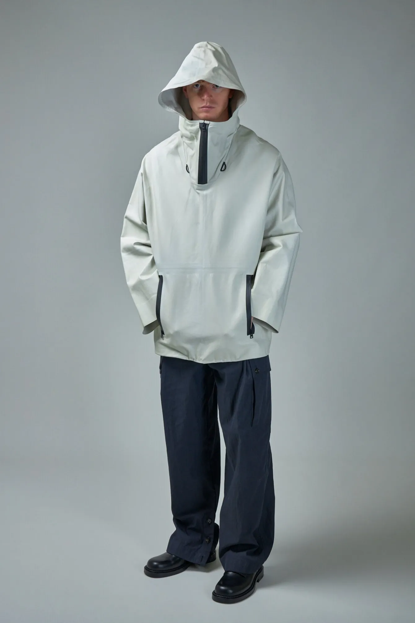 Bottega Veneta Blouson Knit Leather off white - LABELS
