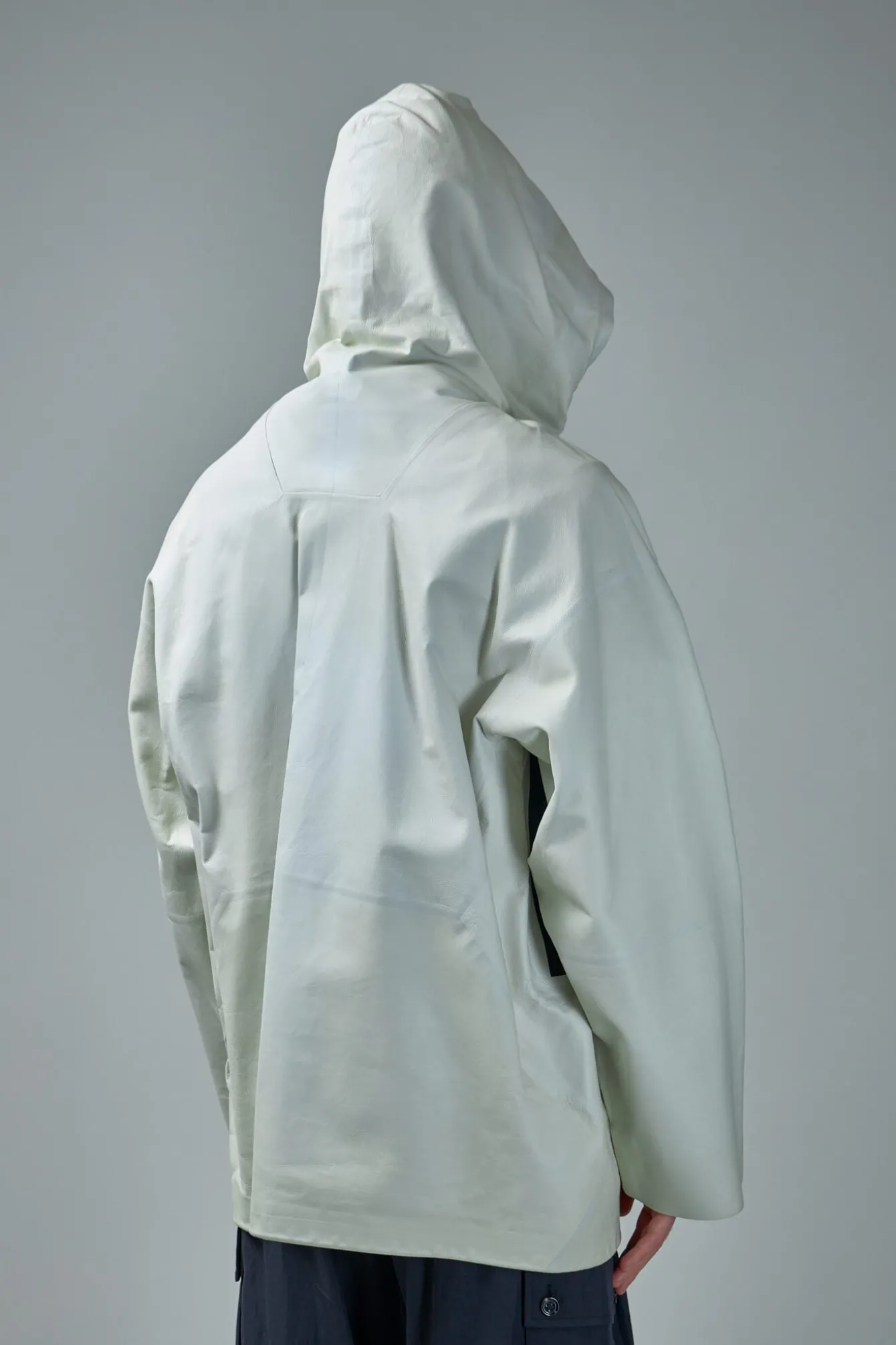 Bottega Veneta Blouson Knit Leather off white - LABELS