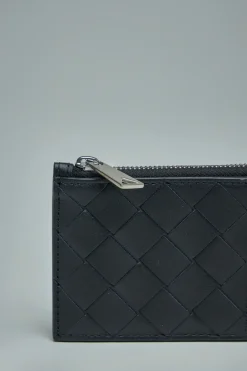 Bottega Veneta Intrecciato Zipped Card Case - LABELS