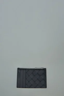 Bottega Veneta Intrecciato Zipped Card Case - LABELS