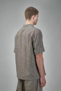 Bottega Veneta Knotted Viscose Check Shirt - LABELS