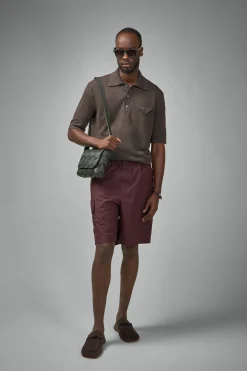 Bottega Veneta Resinated Cotton Cargo Shorts - LABELS