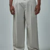 Bottega Veneta Wool Silk Mouline Trousers - LABELS