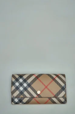Burberry Check Continental Wallet - LABELS