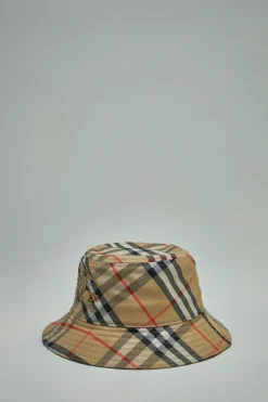 Burberry Check Cotton Blend Bucket Hat - LABELS