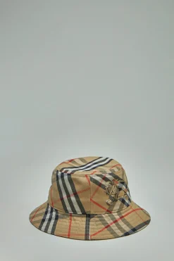 Burberry Check Cotton Blend Bucket Hat - LABELS