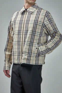 Burberry Check Cotton Harrington Jacket - LABELS