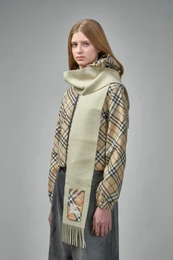 Burberry Check Label Cashmere Scarf - LABELS